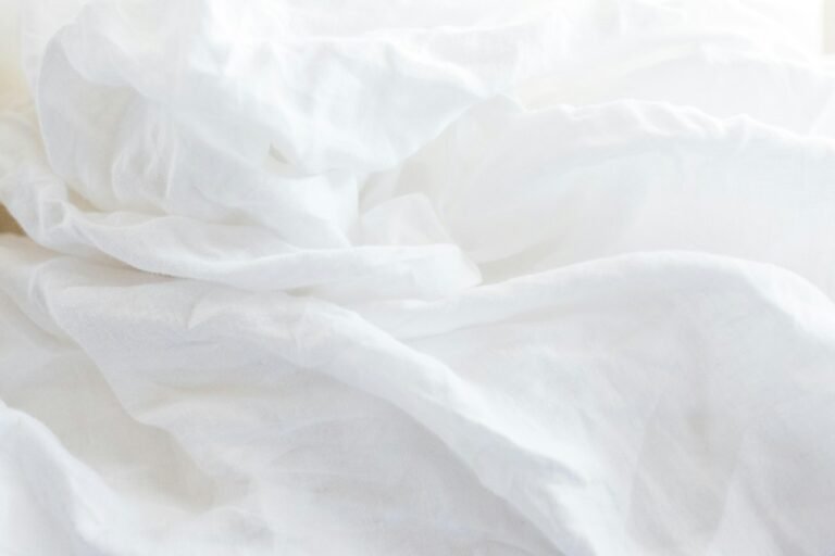 Crisp white flat sheet